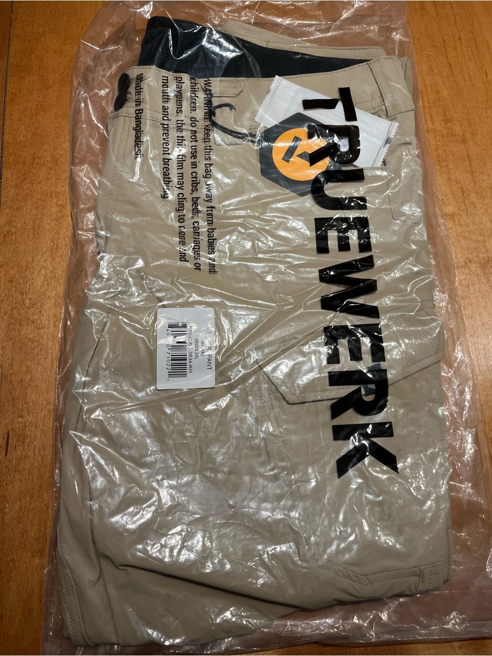 Truewerk Men’s Tan Work Pants – Rugged Utility & Comfortable Fit